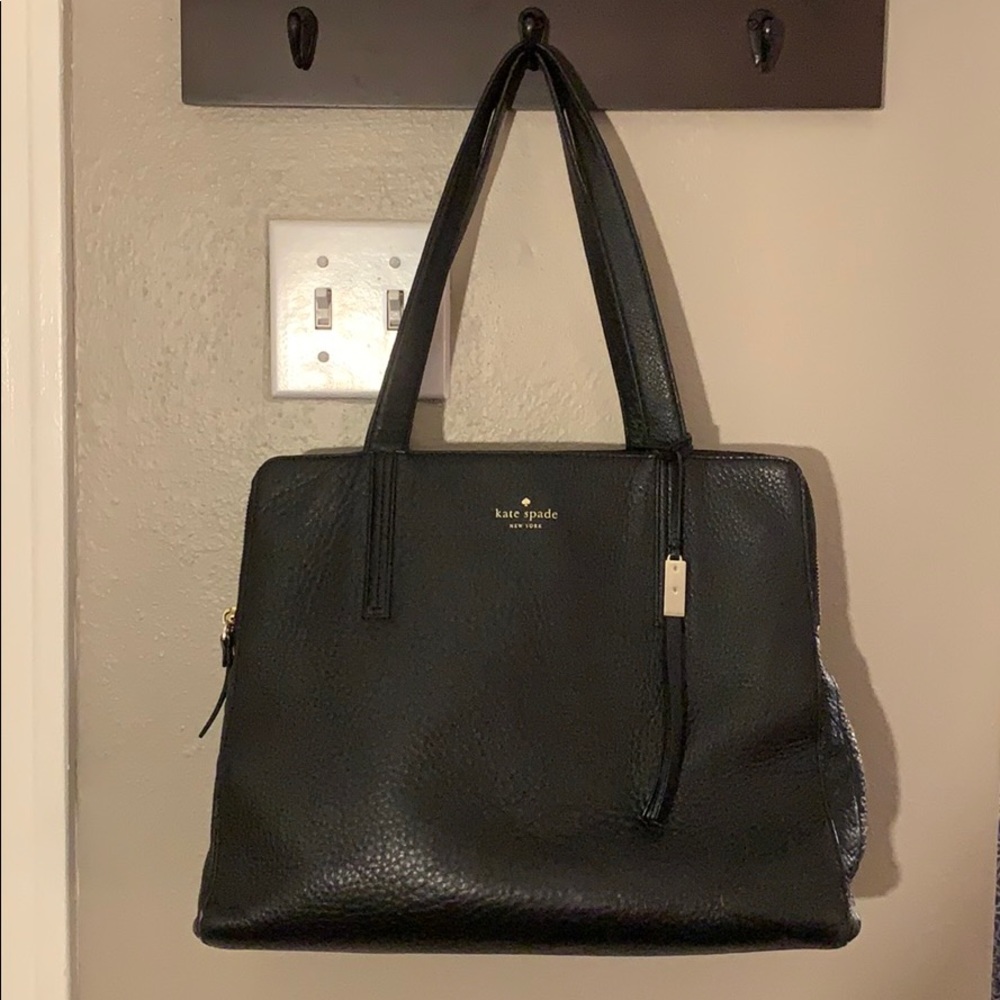 Kate Spade black pebbled leather purse